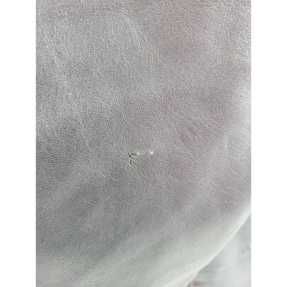 Hudson 12 Lamb Leather Pink Stitching Straight Leg Pants Baggy High Rise - Picture 6 of 16